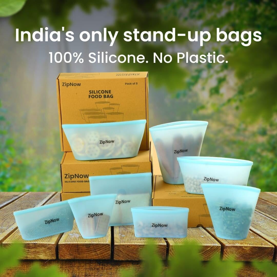 ZipNow Silicone Lifestyle Bags (Pack of 8) - Main Image