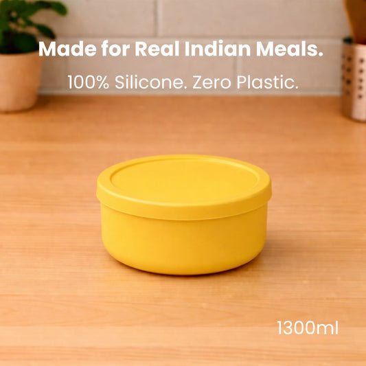 ZipNow Silicone Multi-Use Round Containers 1300ml